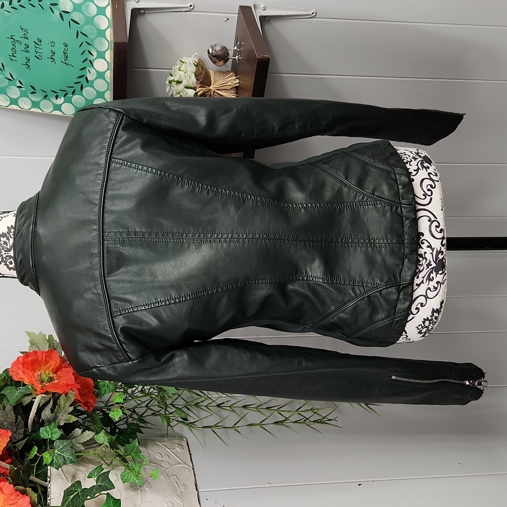 Guess Green Moto Jacket - Picture 7 of 13